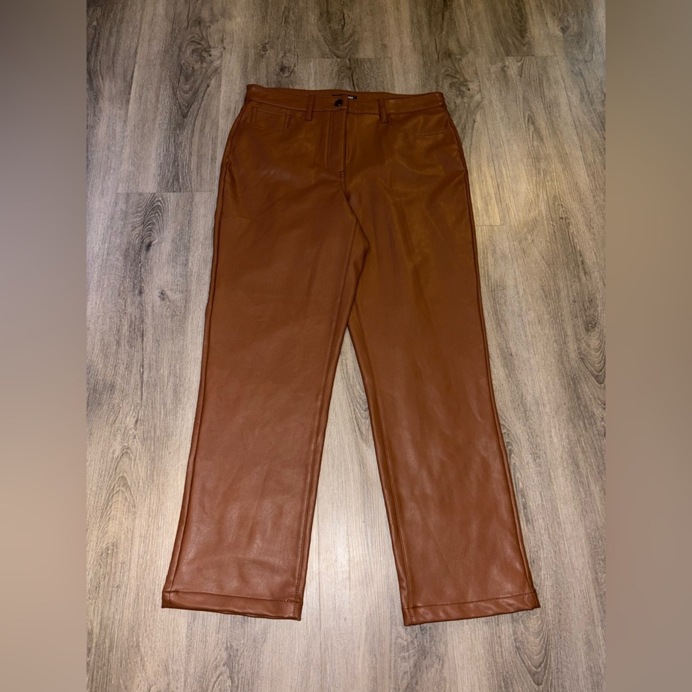 Reitmans - Brown Pleather Pants